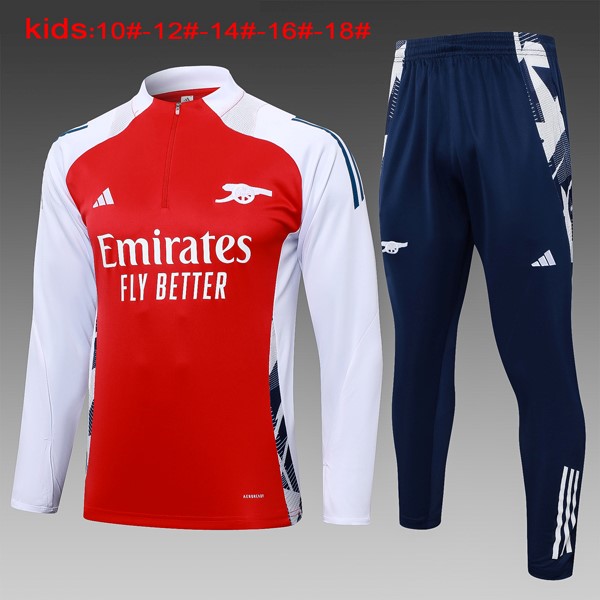 Niños Sudadera De Training Arsenal 2024-25 Rojo Blanco 3